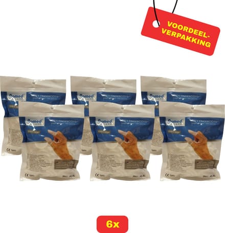 6 X Romed Vingercondooms Latex XL - 6 x 100 stuks - Voordeelverpakking!