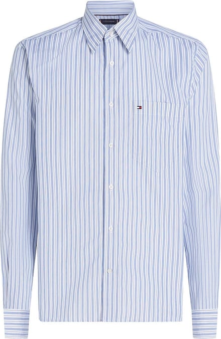 Tommy Hilfiger Poplin Thin Stripe R Overhemd - Fashion Wear - Volwassen