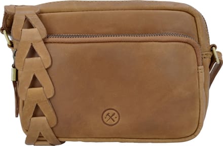 Hide & Stitches Daydreamer Crossbody Schoudertas - Leren Dames Tas - Cognac