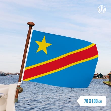Vlag Congo-Kinshasa 70x100cm