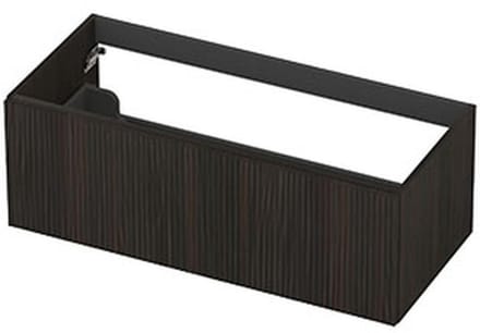 INK - Onderkast 1L Fineer Gefreesd Tbv Greep - 1000x450x400 Mm - Matt Intens Black