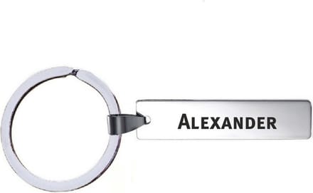 Sleutelhanger Met Naam - Alexander - RVS