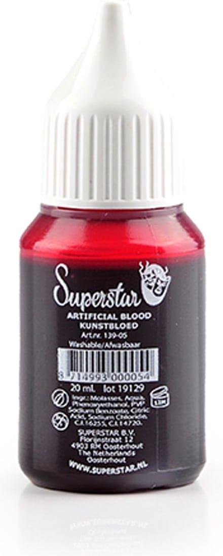 6x Kunstbloed helder dik stollend 20 ml