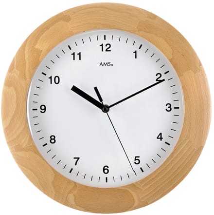 Wandklok radiogestuurd AMS - 5904-18