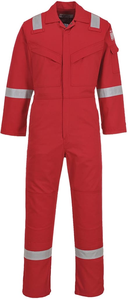 Portwest Aberdeen Vlamvertragende Antistatische Overall FF50 - Rood - 48
