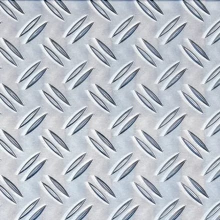 Alberts Structuurplaat - Aluminium - Natuur - Antislip - 250x500x1,5mm
