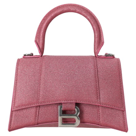 Balenciaga Hourglass XS Handtas in Roze Glitter