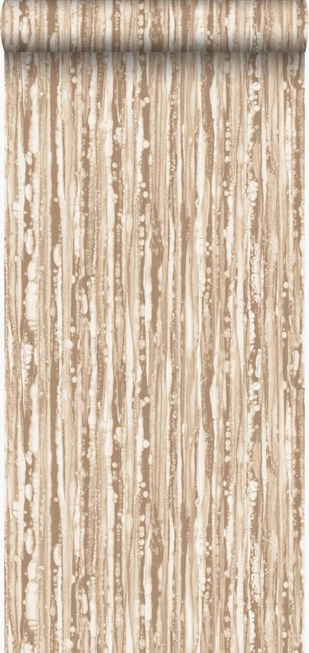 Origin Wallcoverings behang strepen glanzend brons - 53 cm x 10.05 m - 347217
