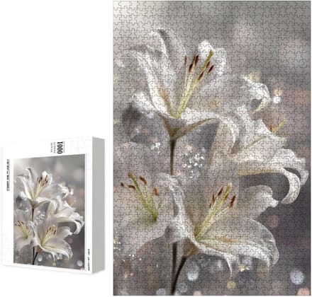 Puzzel 3000 stukjes - Houten legpuzzel - Ontspanning thuis - Premium lindenhout - 111 x 87 cm - Wit