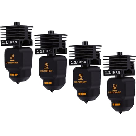 4 Stuks Hotend Kit Vervanging voor Bambu Lab P2S H2D H2S H2C 3D Printer 0.4 0.4 0.6 0.8MM Hoge Doorstroming Hotend Set met black