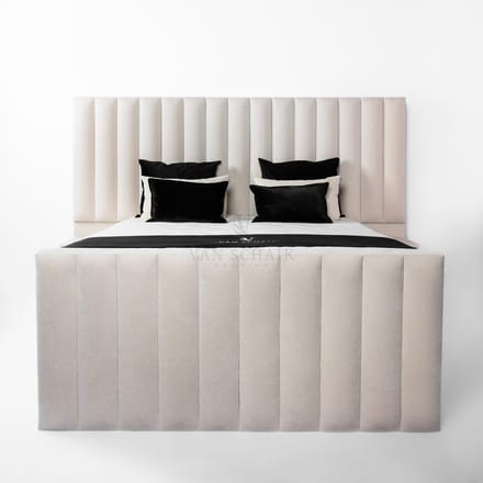 Boxspring Chateau 120x210 - van Schaik Bedding - Incl Pocket matrassen & Micropocket HR Topper - 30cm harde boxen