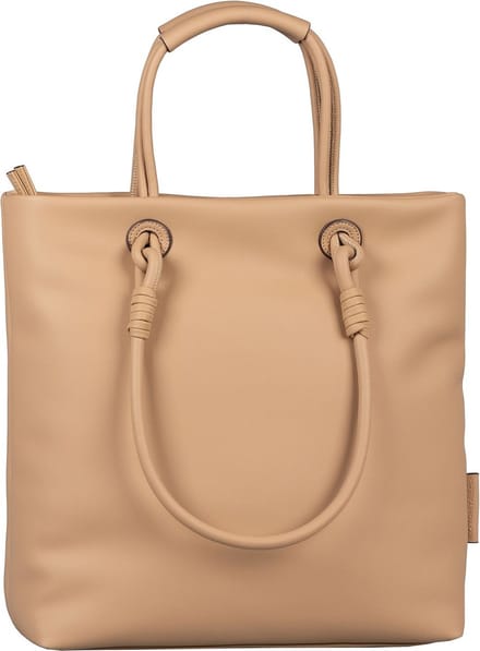 TOM TAILOR Schoudertas Handtas Olivia Zip Shopper Camel Lichtbruin