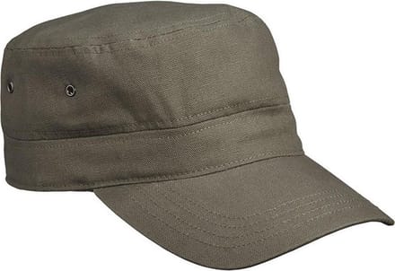 Myrtle Beach Volwassenen Unisex Militaire Kap (Olijfgroen)
