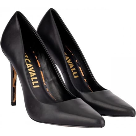 Escarpins à talon haut de luxe Just Cavalli pour femme - Taille: 41 black