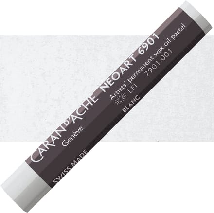 Caran d'Ache Neoart Permanent Wax Oliepastel - Wit (001)