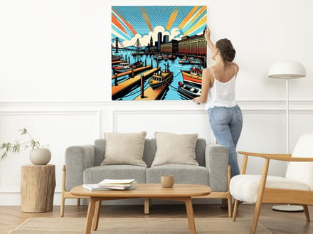 Kunstprint | Wanddecoratie | Dibond | 100 × 100 cm