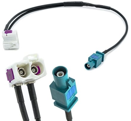 Dubbele FAKRA Antenne Adapter voor Auto - Enkele Stekker Verdeler
