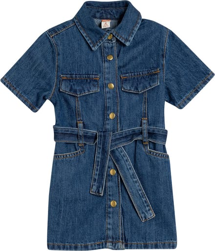 Knielengte Denim Jurk