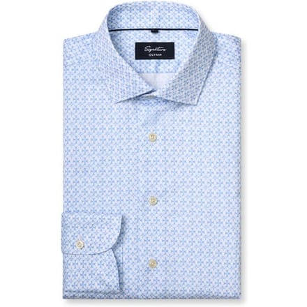 OLYMP Signature Overhemd, Tailored Fit, Signature Kent, Bleu