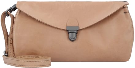HAROLD'S Leren Schoudertas Koppeling Fold Handbag Clutch Camel Lichtbruin