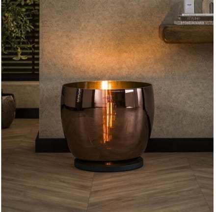 Vloerlamp UP XXL - Copper color glas - 48x48x41 cm
