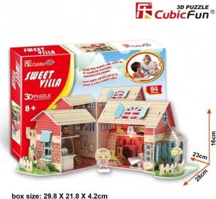 Cubicfun kids - Sweet villa - 3D puzzel poppenhuis