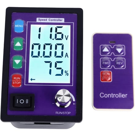 DC Motorregelaar Stroombewaking CW CCW Omkeerbare Motorsnelheidsregelaar met Afstandsbediening DC10-55V