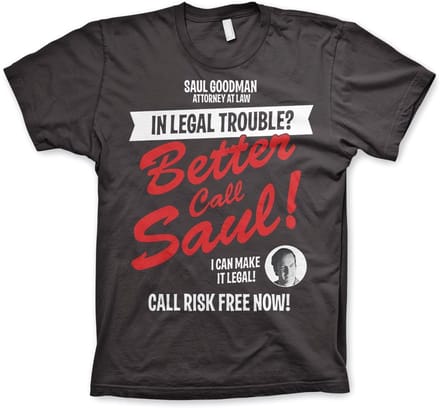 Breaking Bad T-shirt 'In Legal Trouble' donkergrijs