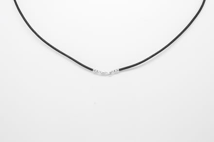 AuBor ®. Leren ketting.  2mm × 38cm
