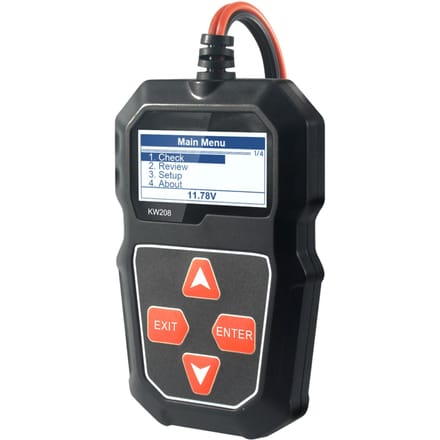 KONNWEI KW208 12V auto-accu-laadtester Professionele auto-dynamo-analysator - Golfvorm zwart