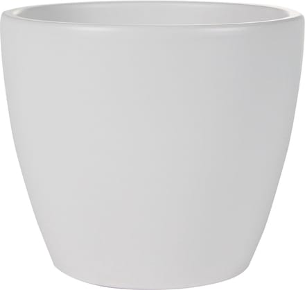 Ter Steege Bloempot - wit - glans - Scandinavisch - 18 x 16 cm - plantenpot