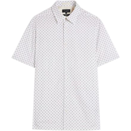 Ted Baker Forter Heren Wit Geoprint Overhemd