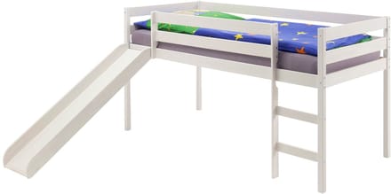 Hoogslaper met glijbaan BENNY - Wit