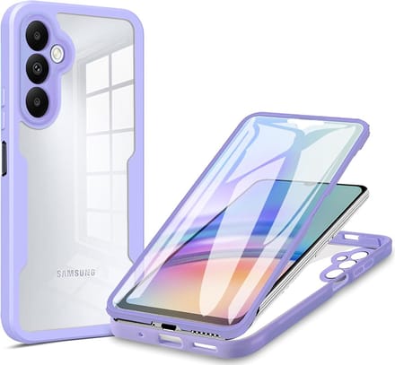 Hoesje geschikt voor Samsung Galaxy A05s - Techsuit ColorVerse 360 Case met Screenprotector - Paars