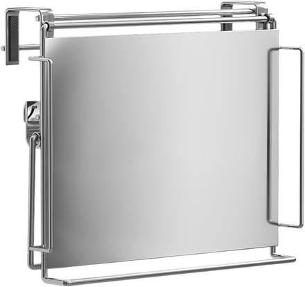 Kastdeur Organizer - Hangtafel Keuken - Extra Werkruimte - Inklapbaar Ontwerp - 31 x 30 cm - Zilver