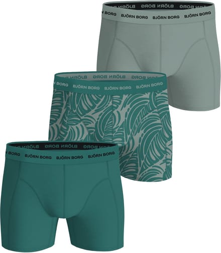 Bjorn Borg Boxers 3Pack Groen - Maat L - Heren - Boxershorts