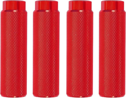 Fiets Pinnen - Voetsteunen Fiets - Extra Grip - Aluminium Legering - 9mm As - Rood