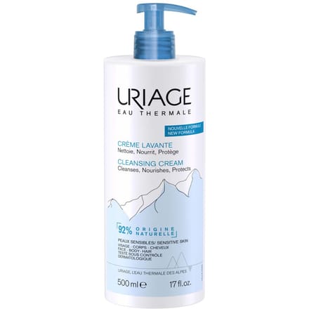 Uriage thermal water cleansing cream creamy cleansing gel 500ml