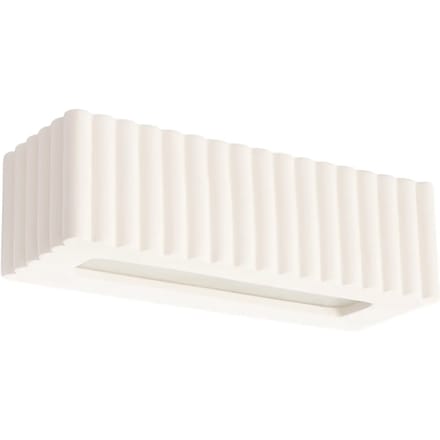 Sollux Lighting Wandlamp Rigata - E27 - wit - keramiek - 34x12x10cm