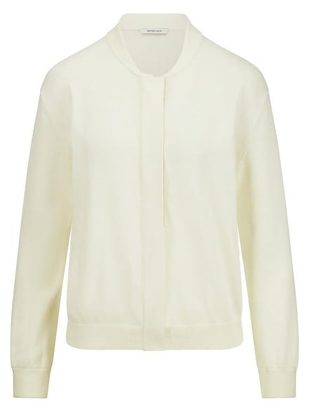 Vest lange mouwen Van Peter Hahn wit