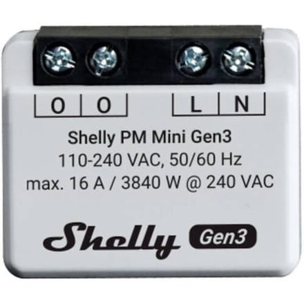 Shelly Pm Mini Gen3 Wifi Bluetooth-Controller Voor Smart Home
