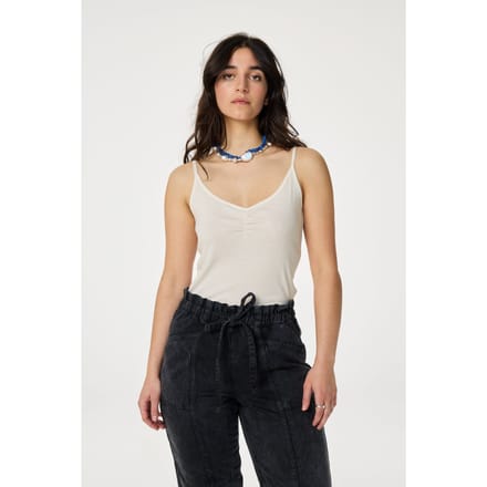 Fabienne Chapot Jade Singlet Cosy White Maat: S | Mouwloze Tops Outlet | Dames | Creme