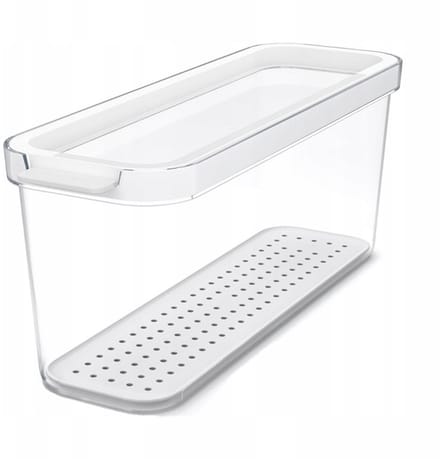 Rotho CAUMA Koelkastorganizer 27x9.2x11.3 cm 2L Wit/Transparant