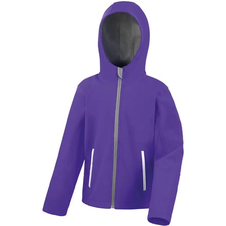 Softshell hooded jack voor kinderen Result Core TX Performance