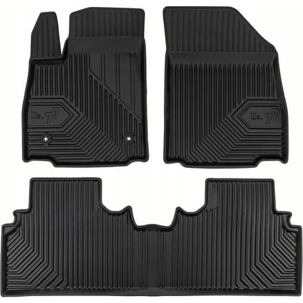 Frogum No.77 Kia EV3 vanaf 2024 - Rubberen Automatten - Set van 3 - TPE - 4 cm Opstaande Rand - Geurloos
