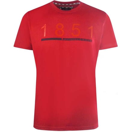 Aquascutum Mannen London 1851 T-Shirt (Rood)