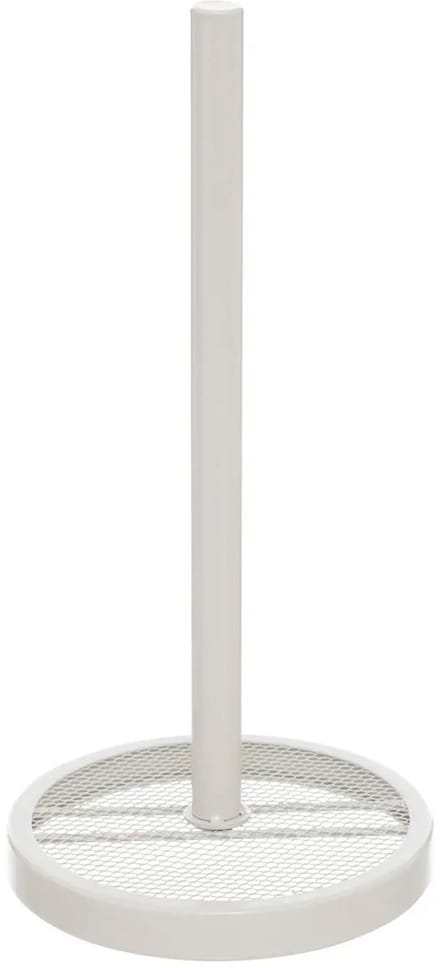 5Five Keukenrolhouder - wit - staand - rvs - D16 x H33 cm - universeel