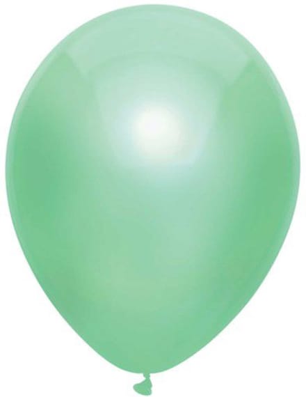 Ballonnen metallic mint - 30 cm