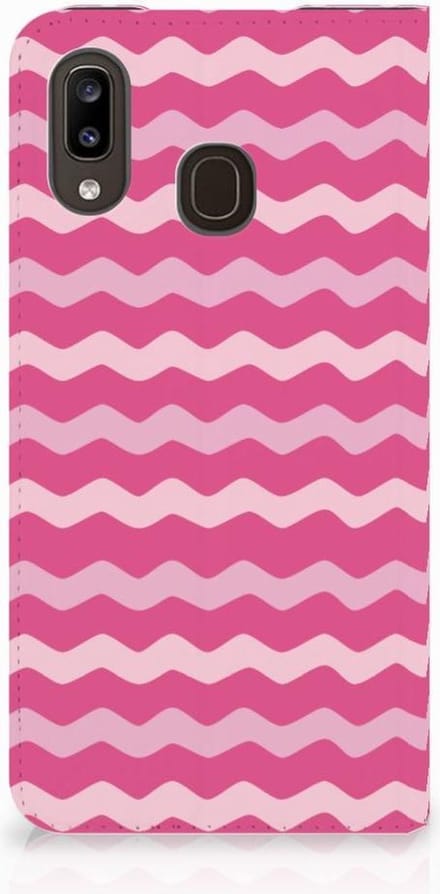 Samsung Galaxy A30 Hoesje met Magneet Waves Pink