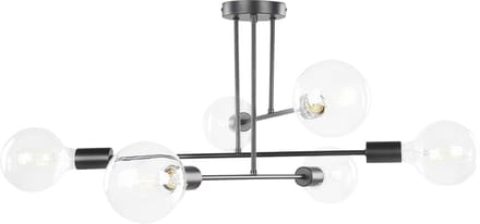 KIDANE - Plafondlamp - Zwart - Metaal